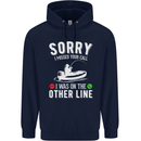 Funny Fishing Fisherman On the Other Line Mens 80% Cotton Hoodie Navy Blue