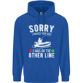 Funny Fishing Fisherman On the Other Line Mens 80% Cotton Hoodie Royal Blue