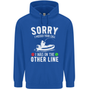 Funny Fishing Fisherman On the Other Line Mens 80% Cotton Hoodie Royal Blue