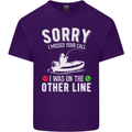 Funny Fishing Fisherman On the Other Line Mens Cotton T-Shirt Tee Top Purple