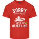 Funny Fishing Fisherman On the Other Line Mens Cotton T-Shirt Tee Top Red