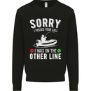Funny Fishing Fisherman On the Other Line Mens Sweatshirt Jumper Black