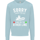 Funny Fishing Fisherman On the Other Line Mens Sweatshirt Jumper Light Blue