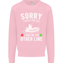Funny Fishing Fisherman On the Other Line Mens Sweatshirt Jumper Light Pink