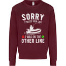 Funny Fishing Fisherman On the Other Line Mens Sweatshirt Jumper Maroon