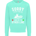 Funny Fishing Fisherman On the Other Line Mens Sweatshirt Jumper Peppermint