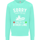 Funny Fishing Fisherman On the Other Line Mens Sweatshirt Jumper Peppermint