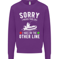 Funny Fishing Fisherman On the Other Line Mens Sweatshirt Jumper Purple