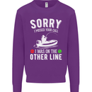 Funny Fishing Fisherman On the Other Line Mens Sweatshirt Jumper Purple