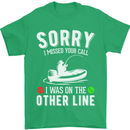 Funny Fishing Fisherman On the Other Line Mens T-Shirt Cotton Gildan Irish Green