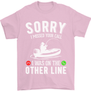 Funny Fishing Fisherman On the Other Line Mens T-Shirt Cotton Gildan Light Pink