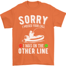 Funny Fishing Fisherman On the Other Line Mens T-Shirt Cotton Gildan Orange