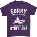Funny Fishing Fisherman On the Other Line Mens T-Shirt Cotton Gildan Purple