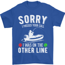 Funny Fishing Fisherman On the Other Line Mens T-Shirt Cotton Gildan Royal Blue