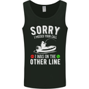 Funny Fishing Fisherman On the Other Line Mens Vest Tank Top Black