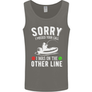 Funny Fishing Fisherman On the Other Line Mens Vest Tank Top Charcoal