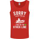 Funny Fishing Fisherman On the Other Line Mens Vest Tank Top Red