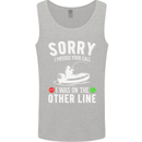 Funny Fishing Fisherman On the Other Line Mens Vest Tank Top Sports Grey