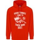 Funny Fishing Those Who Bait Fisherman Childrens Kids Hoodie Bright Red