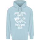 Funny Fishing Those Who Bait Fisherman Childrens Kids Hoodie Light Blue
