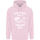 Funny Fishing Those Who Bait Fisherman Childrens Kids Hoodie Light Pink