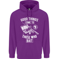Funny Fishing Those Who Bait Fisherman Childrens Kids Hoodie Purple