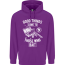 Funny Fishing Those Who Bait Fisherman Childrens Kids Hoodie Purple