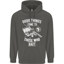 Funny Fishing Those Who Bait Fisherman Childrens Kids Hoodie Storm Grey