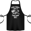 Funny Fishing Those Who Bait Fisherman Cotton Apron 100% Organic Black