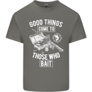 Funny Fishing Those Who Bait Fisherman Kids T-Shirt Childrens Charcoal