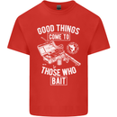 Funny Fishing Those Who Bait Fisherman Kids T-Shirt Childrens Red