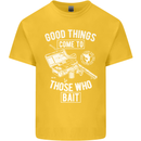 Funny Fishing Those Who Bait Fisherman Kids T-Shirt Childrens Yellow