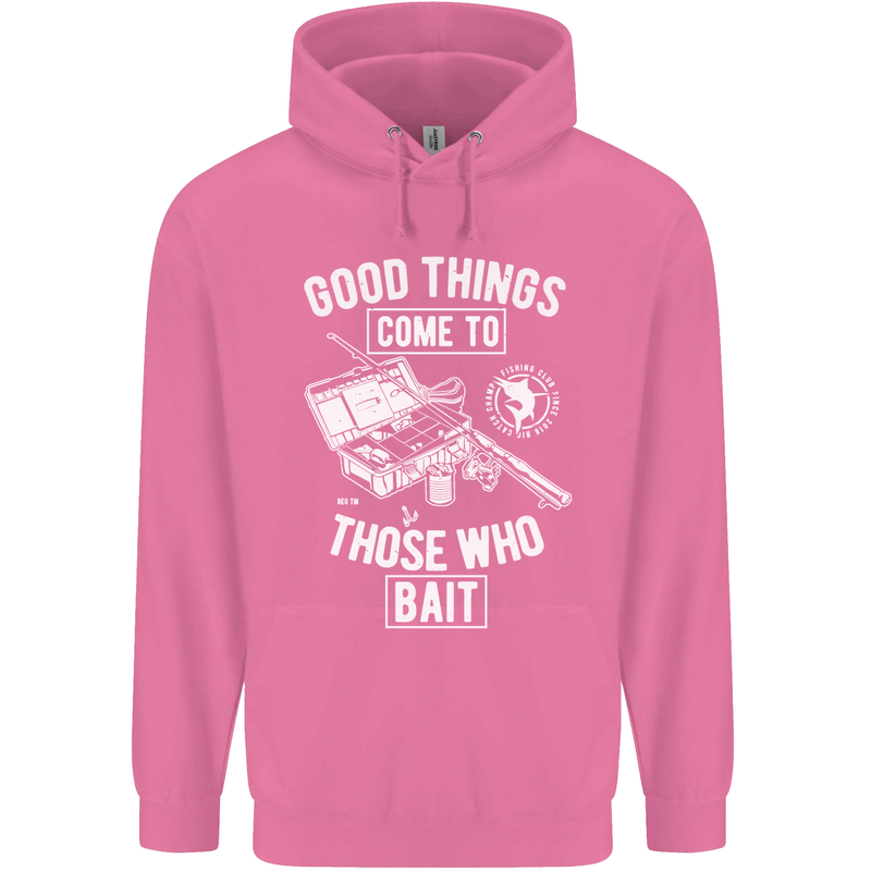 Funny Fishing Those Who Bait Fisherman Mens 80% Cotton Hoodie Azelea