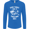Funny Fishing Those Who Bait Fisherman Mens Long Sleeve T-Shirt Royal Blue
