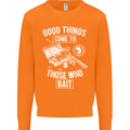 Funny Fishing Those Who Bait Fisherman Mens Sweatshirt Jumper Orange