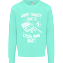 Funny Fishing Those Who Bait Fisherman Mens Sweatshirt Jumper Peppermint