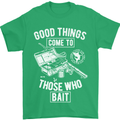Funny Fishing Those Who Bait Fisherman Mens T-Shirt Cotton Gildan Irish Green