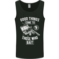 Funny Fishing Those Who Bait Fisherman Mens Vest Tank Top Black