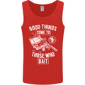 Funny Fishing Those Who Bait Fisherman Mens Vest Tank Top Red