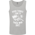 Funny Fishing Those Who Bait Fisherman Mens Vest Tank Top Sports Grey