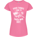 Funny Fishing Those Who Bait Fisherman Womens Petite Cut T-Shirt Azalea