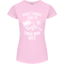 Funny Fishing Those Who Bait Fisherman Womens Petite Cut T-Shirt Light Pink
