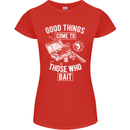 Funny Fishing Those Who Bait Fisherman Womens Petite Cut T-Shirt Red