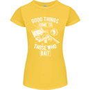 Funny Fishing Those Who Bait Fisherman Womens Petite Cut T-Shirt Yellow