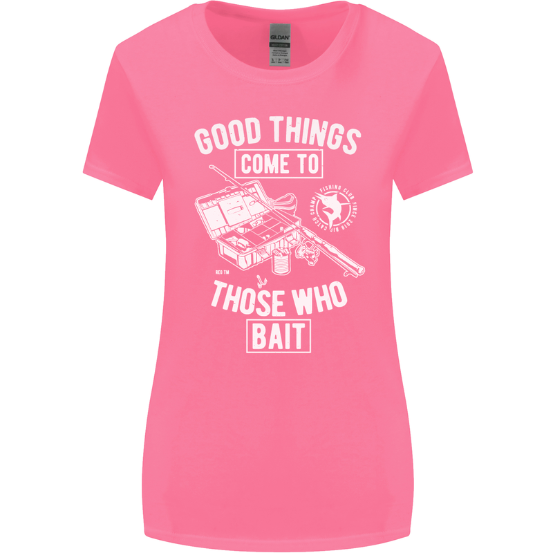 Funny Fishing Those Who Bait Fisherman Womens Wider Cut T-Shirt Azalea