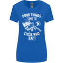 Funny Fishing Those Who Bait Fisherman Womens Wider Cut T-Shirt Royal Blue