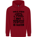 Funny Guitar Slogan Childrens Kids Hoodie Red