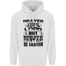 Funny Guitar Slogan Childrens Kids Hoodie White