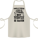 Funny Guitar Slogan Cotton Apron 100% Organic Natural
