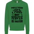 Funny Guitar Slogan Kids Sweatshirt Jumper Irish Green